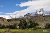 A magnífica paisagem do Parque Nacional Los Glaciares, em El Chaltén, na patagônia argentina